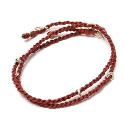 PHADUA / Wax Cord Silver Necklace