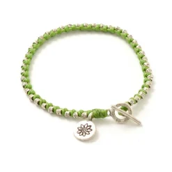 PHADUA / Wax Cord Silver Series Bracelet