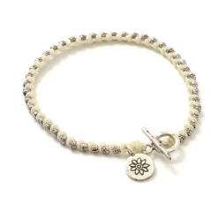 PHADUA / Wax Cord Silver Series Bracelet