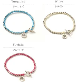 PHADUA / Wax Cord Silver Series Bracelet