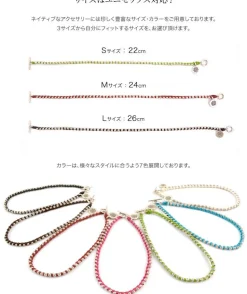 PHADUA / Wax cord silver series anklet