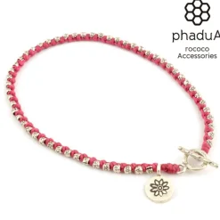 PHADUA / Wax cord silver series anklet