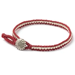 PHADUA / Wax cord single strand concho anklet