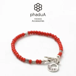 PHADUA / White Heart Bead Bracelet