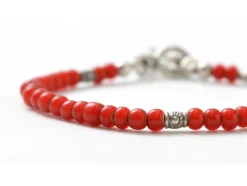 PHADUA / White Heart Bead Bracelet