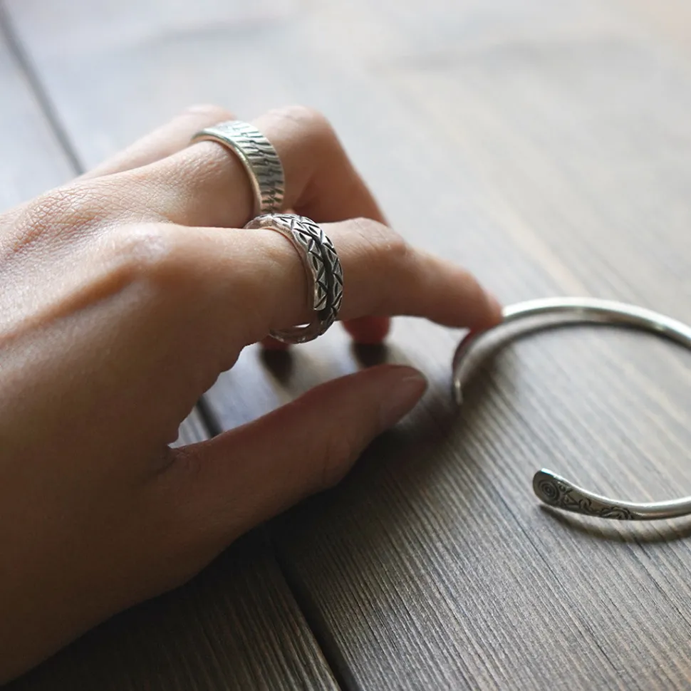 phaduA / Wide silver ring