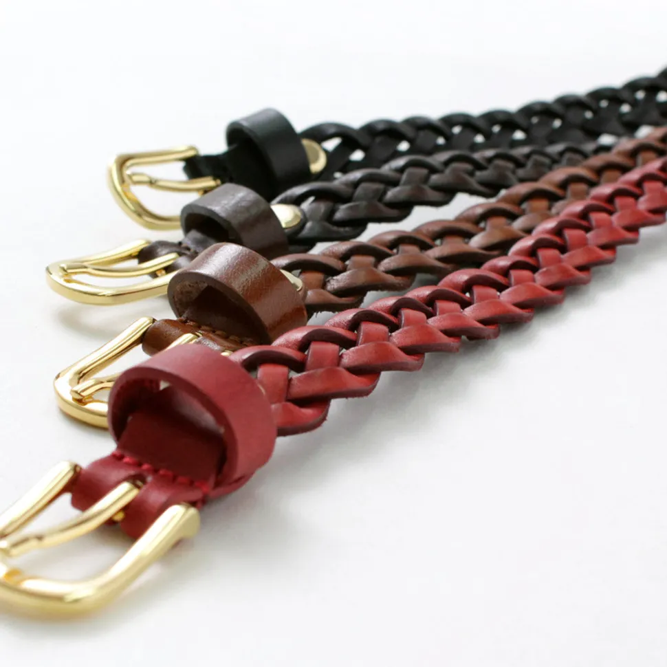 PITTI PELLE / Mesh Leather Belt 15mm width