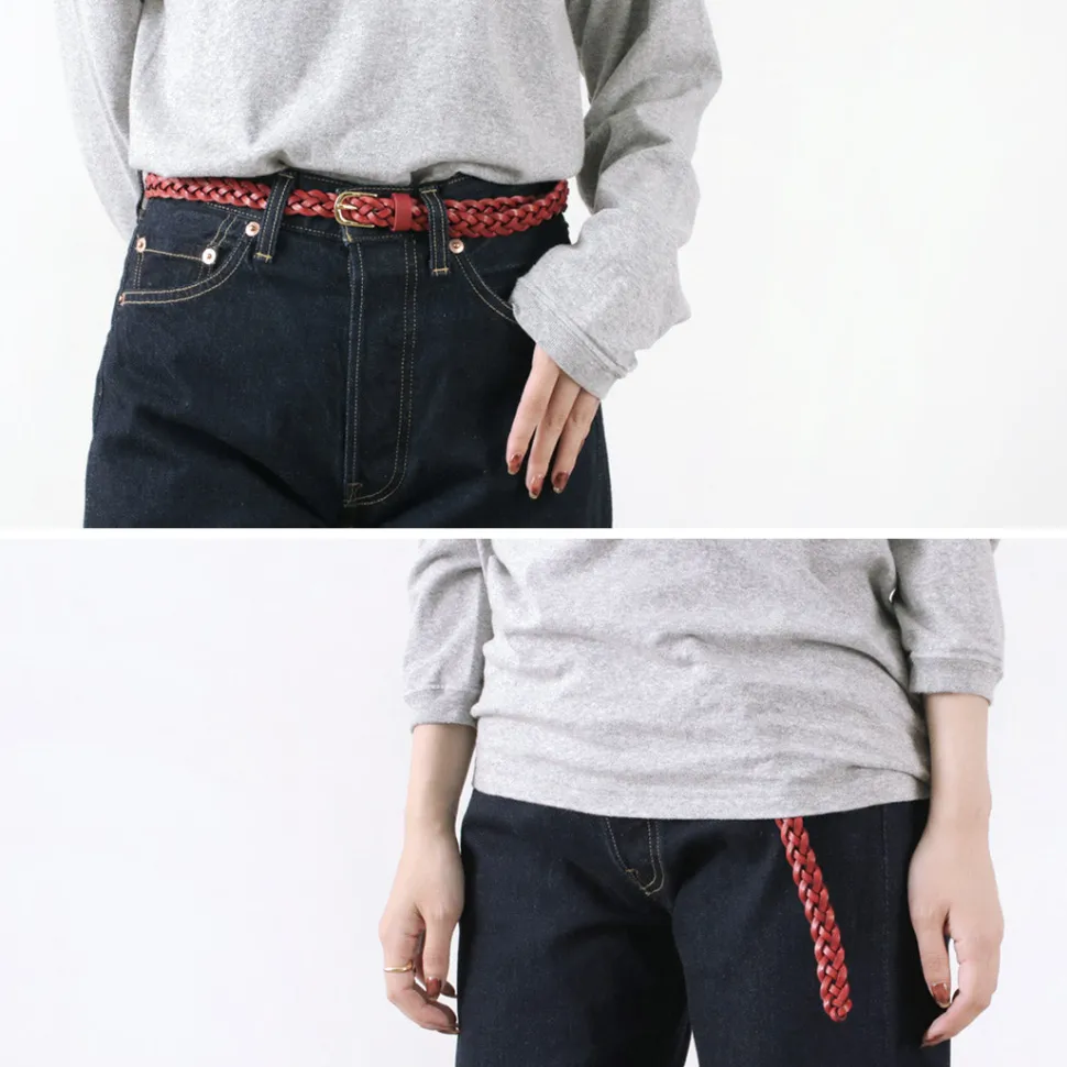 PITTI PELLE / Mesh Leather Belt 15mm width