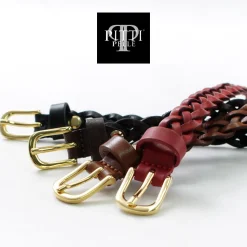 PITTI PELLE / Mesh Leather Belt 15mm width