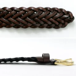 PITTI PELLE / Mesh Leather Belt 30mm width