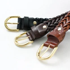 PITTI PELLE / Mesh Leather Belt 30mm width