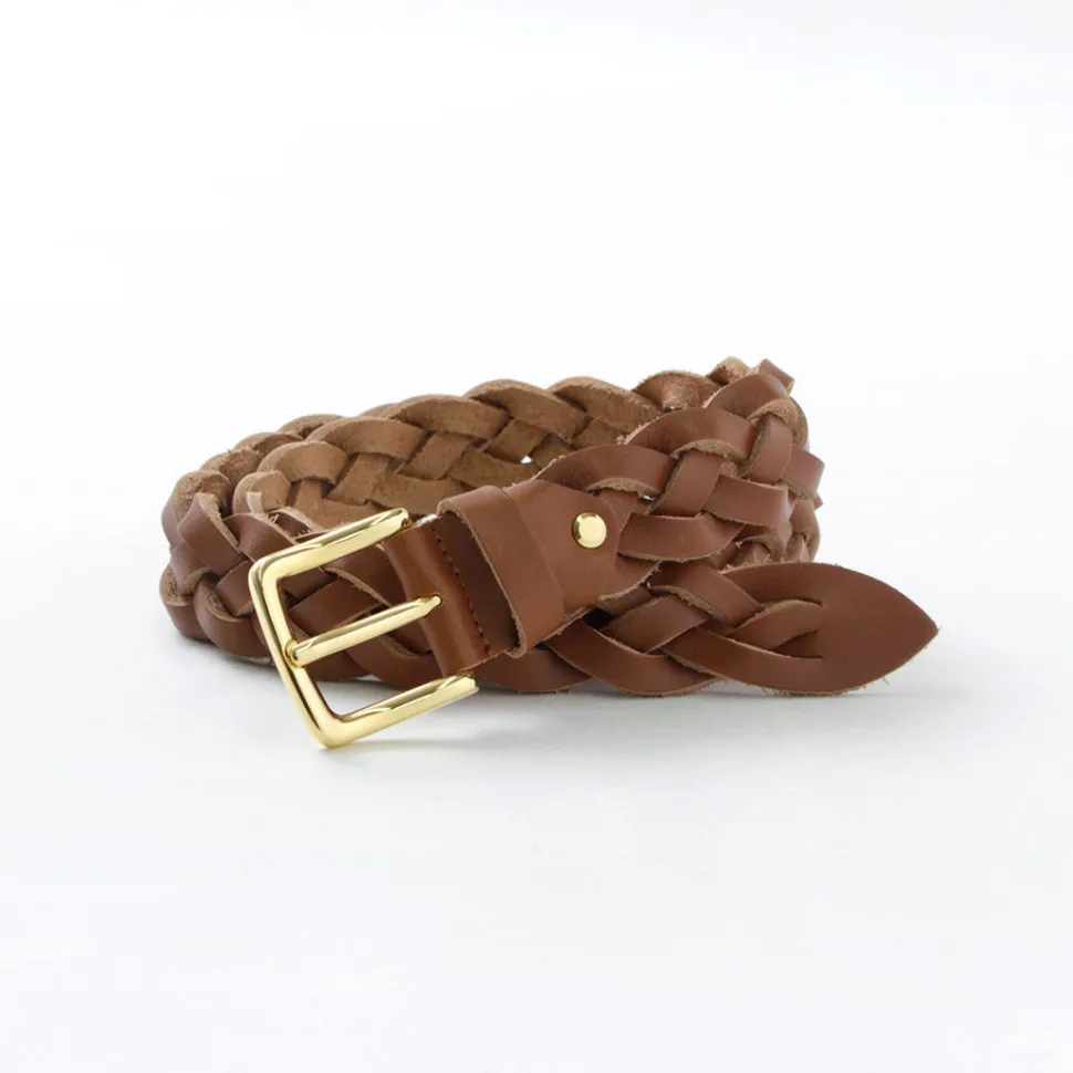 PITTI PELLE / Mesh Leather Belt 35mm width 4mm thick