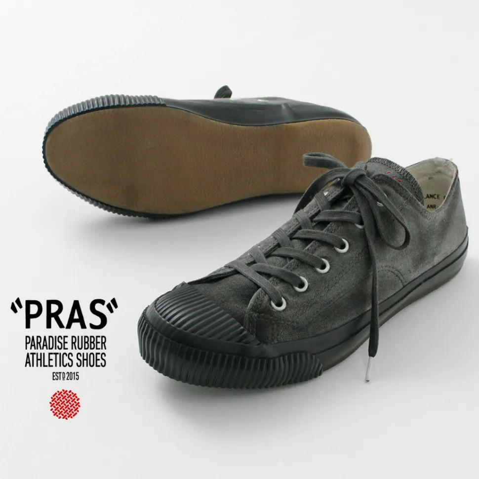 PRAS / Shellcap Low in Sumi Hand Dyedsneaker