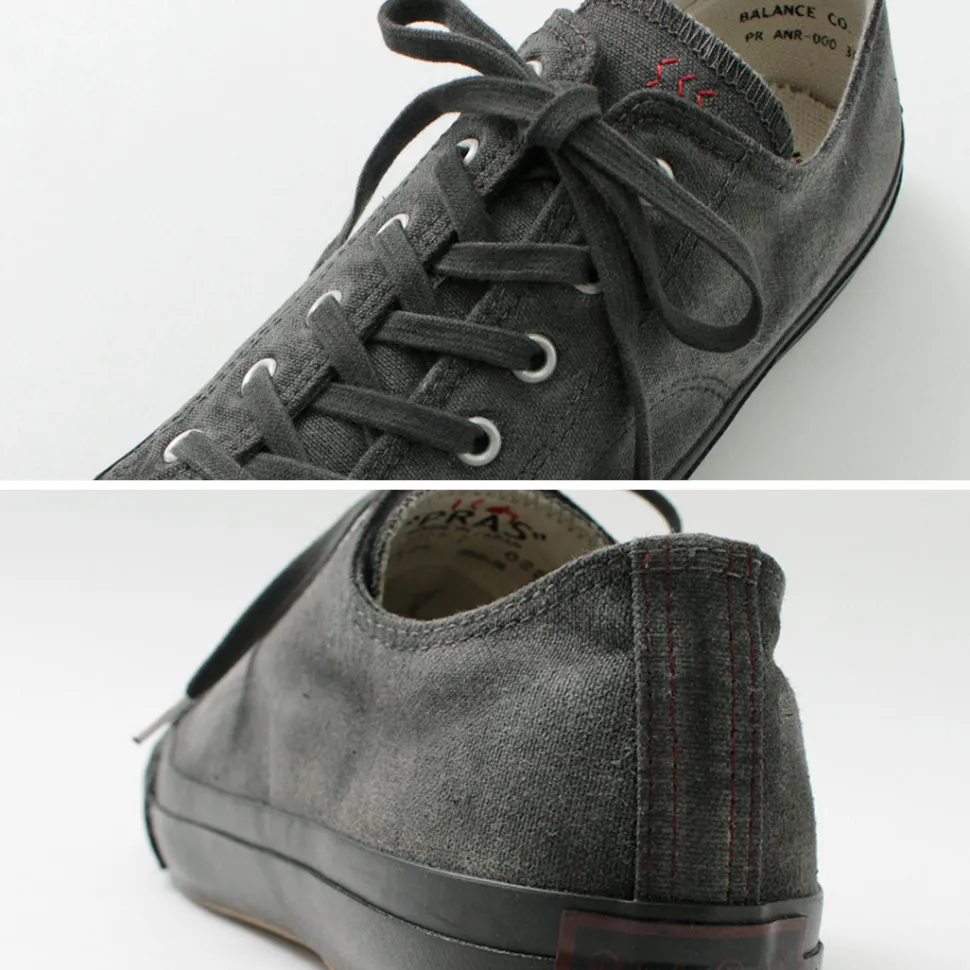 PRAS / Shellcap Low in Sumi Hand Dyedsneaker