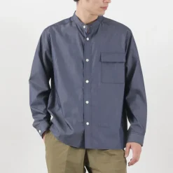 RE MADE IN TOKYO JAPAN / 200 twin yarn chambray twill CPO shirt