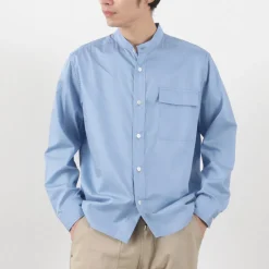RE MADE IN TOKYO JAPAN / 200 twin yarn chambray twill CPO shirt