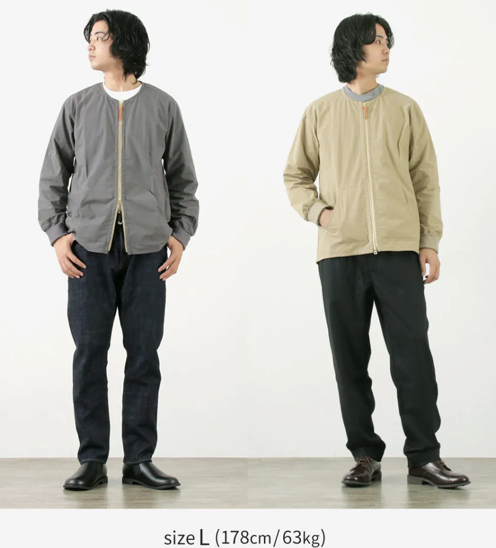 RE MADE IN TOKYO JAPAN / Cotton Nylon Crew Cardigan