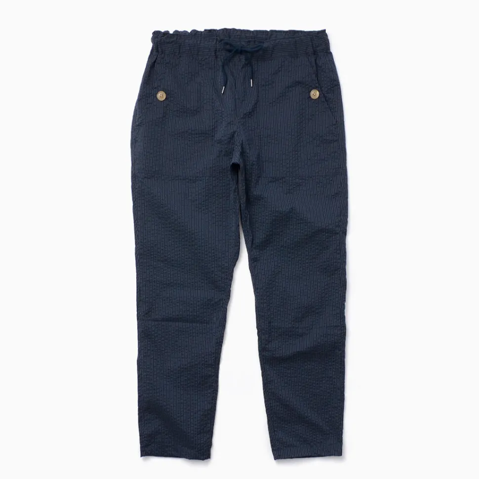RE MADE IN TOKYO JAPAN / Coded COOLMAX seersucker ankle trousers