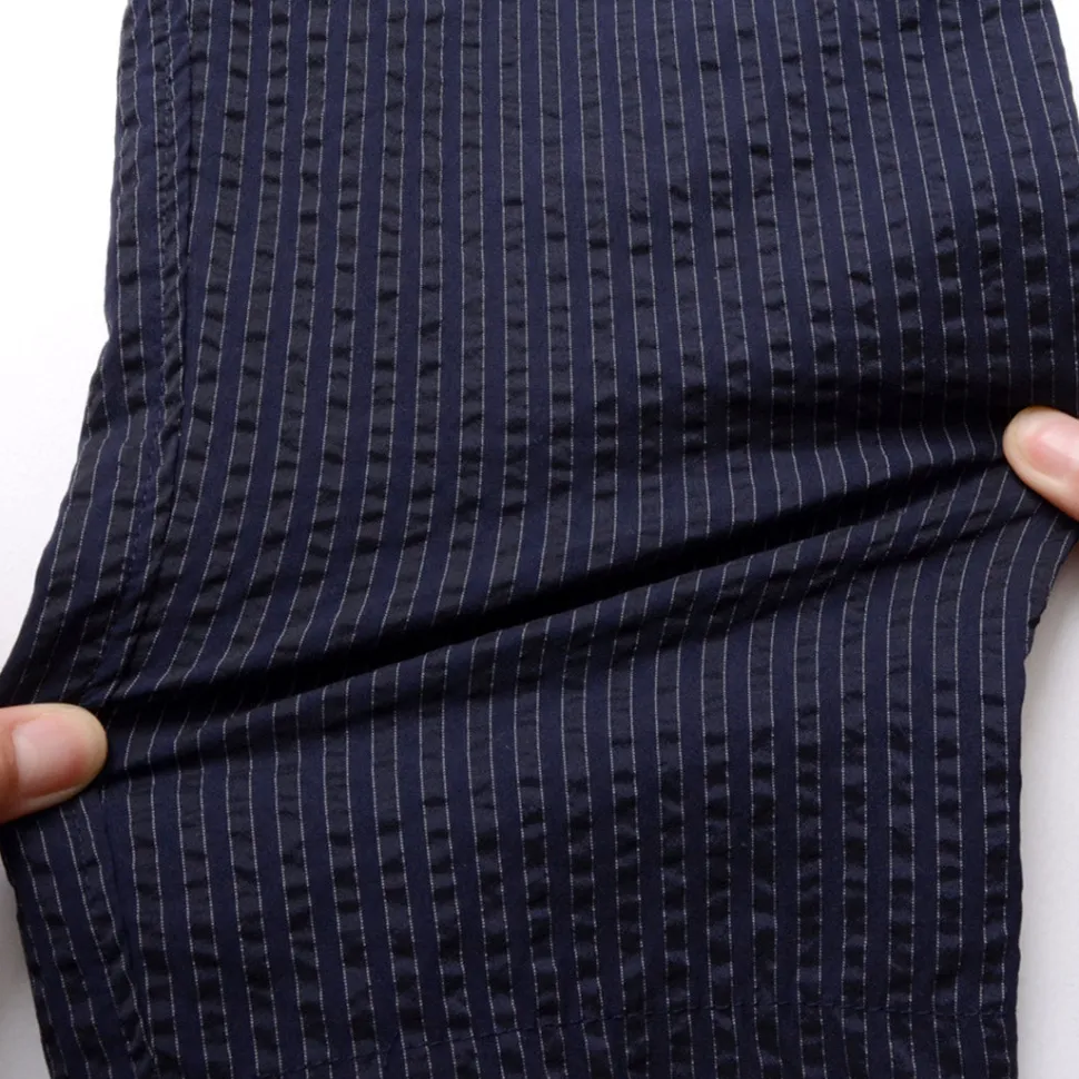 RE MADE IN TOKYO JAPAN / Coded COOLMAX seersucker ankle trousers