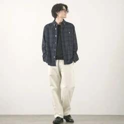 RE MADE IN TOKYO JAPAN / Craft Wool Check CPO Button Down Shirt
