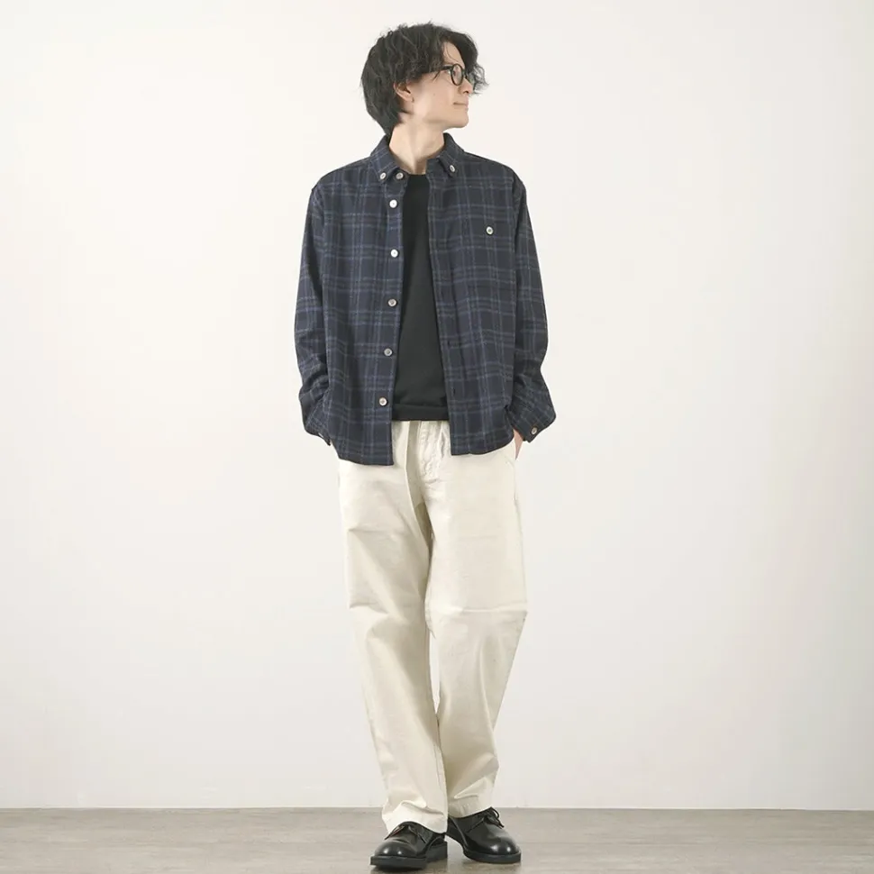 RE MADE IN TOKYO JAPAN / Craft Wool Check CPO Button Down Shirt