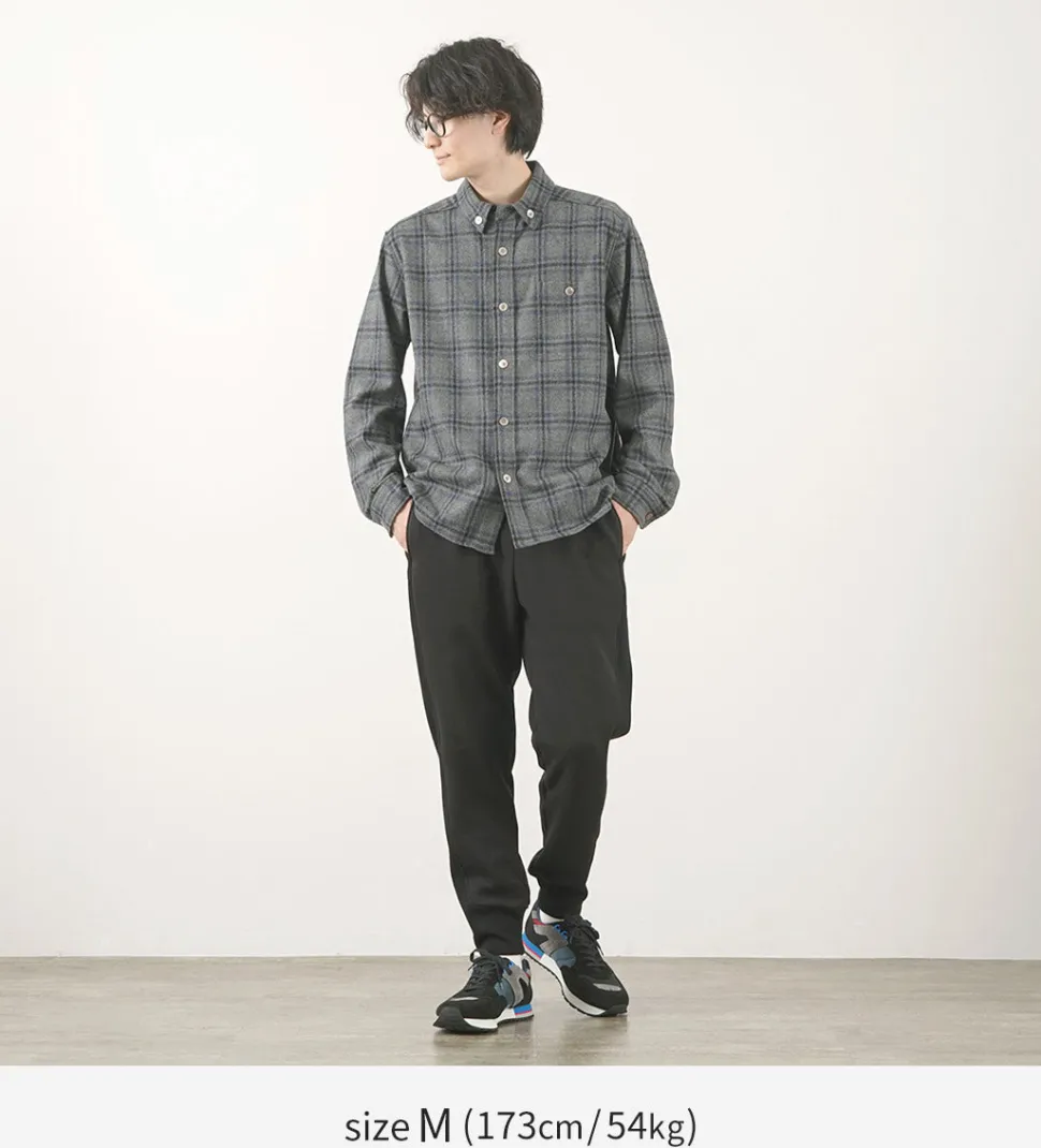 RE MADE IN TOKYO JAPAN / Craft Wool Check CPO Button Down Shirt