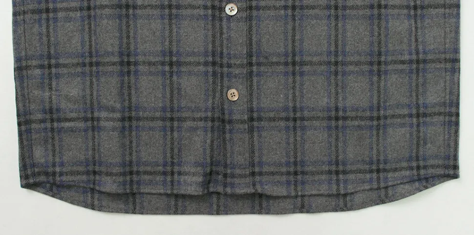 RE MADE IN TOKYO JAPAN / Craft Wool Check CPO Button Down Shirt