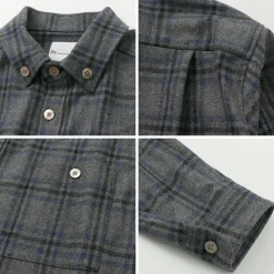 RE MADE IN TOKYO JAPAN / Craft Wool Check CPO Button Down Shirt