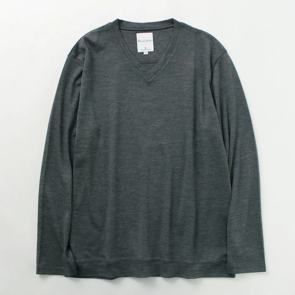 RE MADE IN TOKYO JAPAN / Dress Wool Knit V-Neck