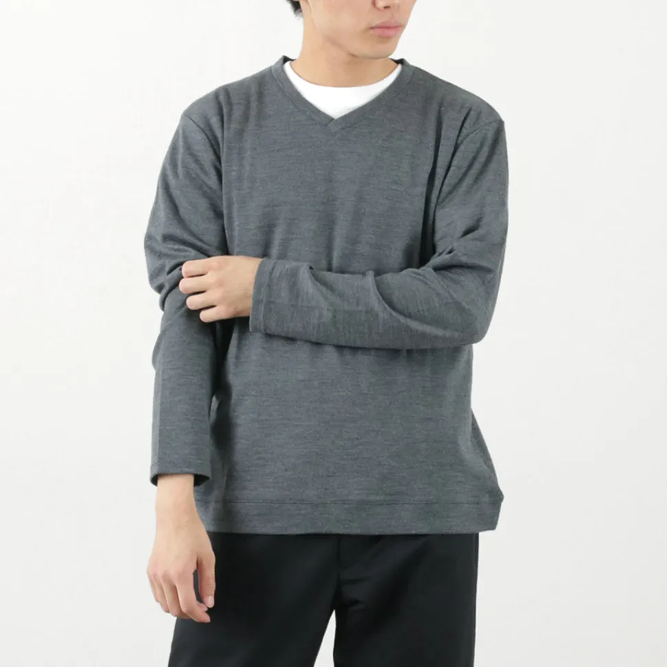 RE MADE IN TOKYO JAPAN / Dress Wool Knit V-Neck
