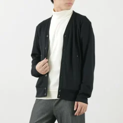 RE MADE IN TOKYO JAPAN / Dress Wool Knit Round Cut Cardigan