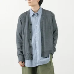 RE MADE IN TOKYO JAPAN / Dress Wool Knit Round Cut Cardigan