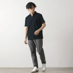 RE MADE IN TOKYO JAPAN / Dress Organic Cotton Skipper Polo Shirt