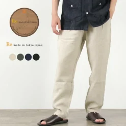 RE MADE IN TOKYO JAPAN / French Linen Tucked Pants