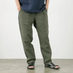 RE MADE IN TOKYO JAPAN / French Linen Tucked Pants