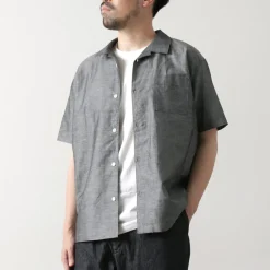 RE MADE IN TOKYO JAPAN / Herdmans Linen Open Collar Shirt