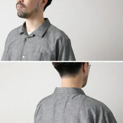 RE MADE IN TOKYO JAPAN / Herdmans Linen Open Collar Shirt