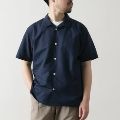 RE MADE IN TOKYO JAPAN / Herdmans Linen Open Collar Shirt