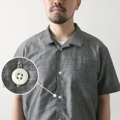 RE MADE IN TOKYO JAPAN / Herdmans Linen Open Collar Shirt