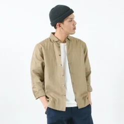 RE MADE IN TOKYO JAPAN / Linen Canvas Split Raglan Shirt