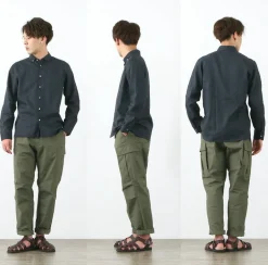 RE MADE IN TOKYO JAPAN / Linen Canvas Split Raglan Shirt