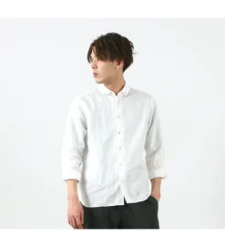 RE MADE IN TOKYO JAPAN / Linen Canvas Split Raglan Shirt
