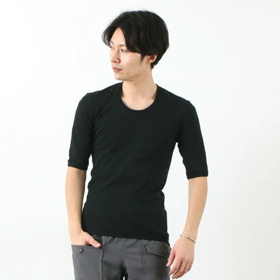RE MADE IN TOKYO JAPAN / Perfect Inner Half Sleeve U-Neck