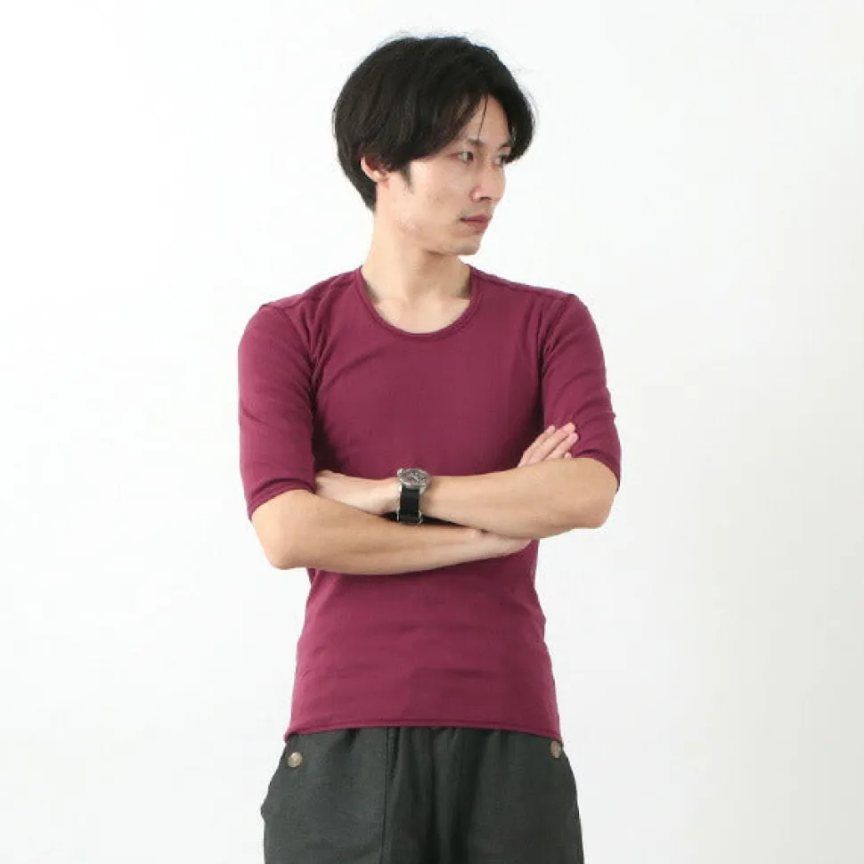 RE MADE IN TOKYO JAPAN / Perfect Inner Half Sleeve U-Neck