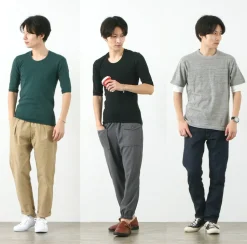 RE MADE IN TOKYO JAPAN / Perfect Inner Half Sleeve U-Neck