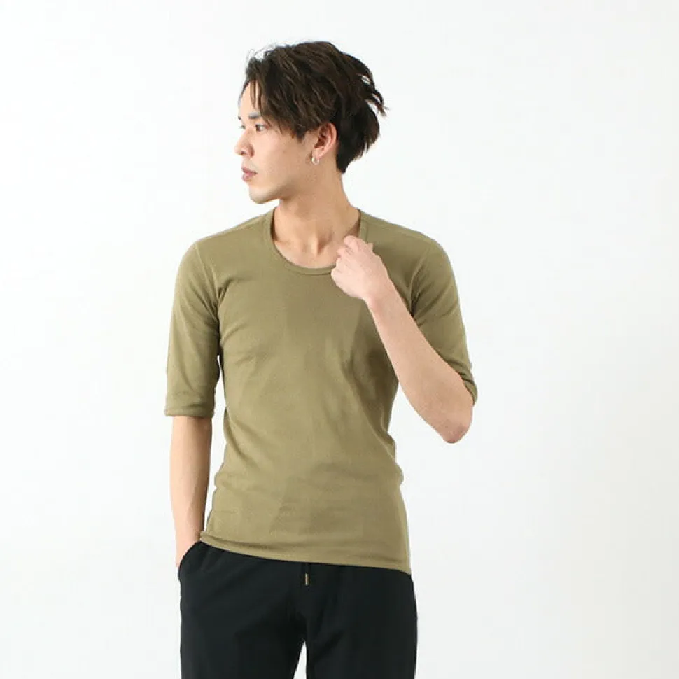 RE MADE IN TOKYO JAPAN / Perfect Inner Half Sleeve U-Neck