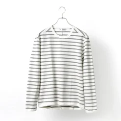 RE MADE IN TOKYO JAPAN / Perfect Inner Giza Cotton Striped Crew Neck L/S T-Shirt