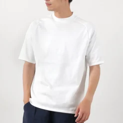 RE MADE IN TOKYO JAPAN / Perfect Inner Giza Mock Neck Half Sleeve T-Shirt