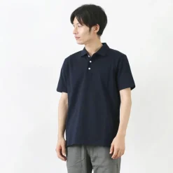 RE MADE IN TOKYO JAPAN / SUVIN GOLD COTTON KNIT SHIRT