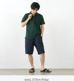 RE MADE IN TOKYO JAPAN / SUVIN GOLD COTTON KNIT SHIRT